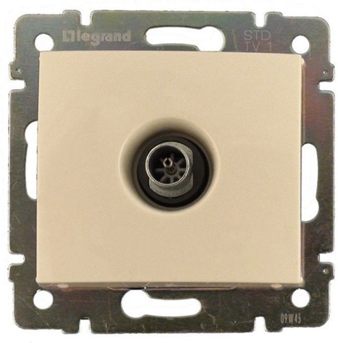 Розетка TV Оконечная без рамки Legrand Valena 1-м. слоновая кость фото Розетка TV Оконечная без рамки Legrand Valena 1-м. слоновая кость картинка